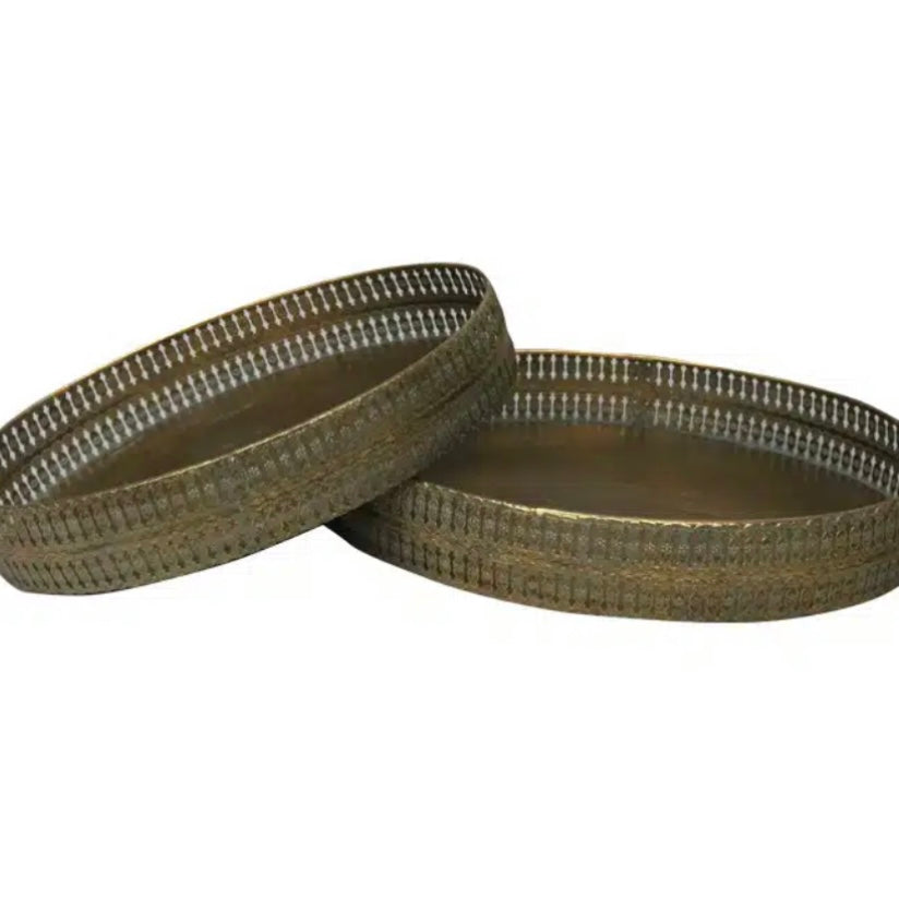 Golden Metal Trays