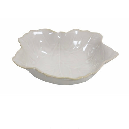 White Detaille Fluted Dish