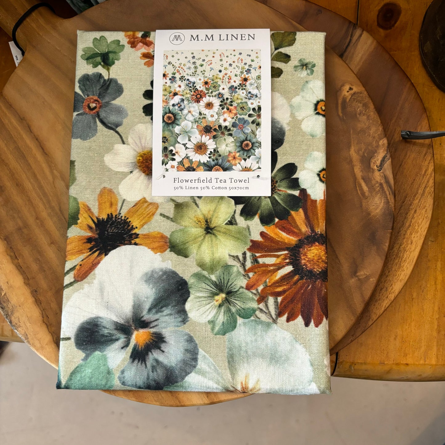 MM Linen | Flowerfield Tea Towel