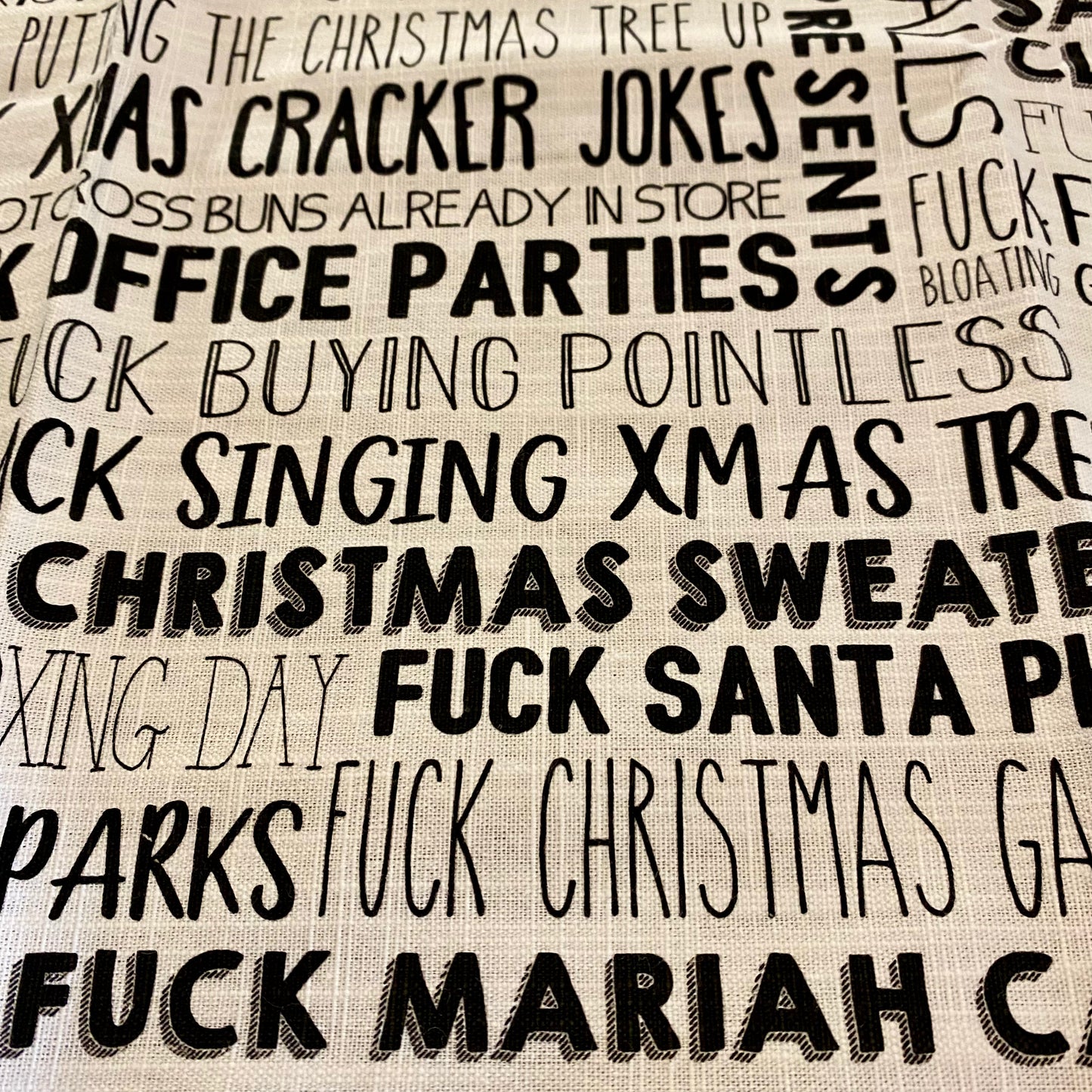 F*CK Christmas Tea Towel