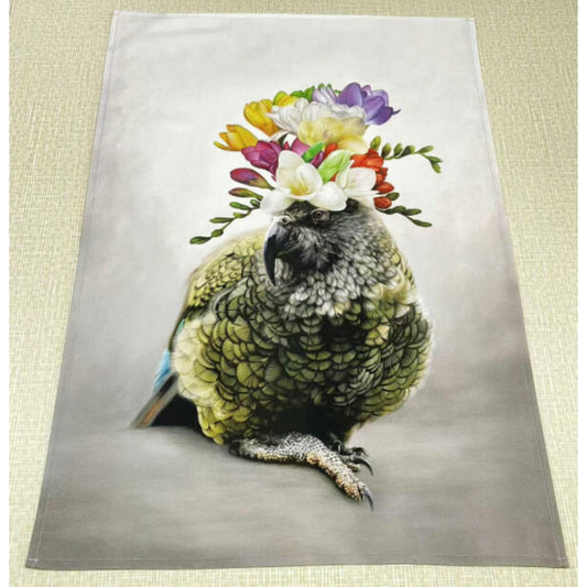 Freesia Kahlo Tea Towel