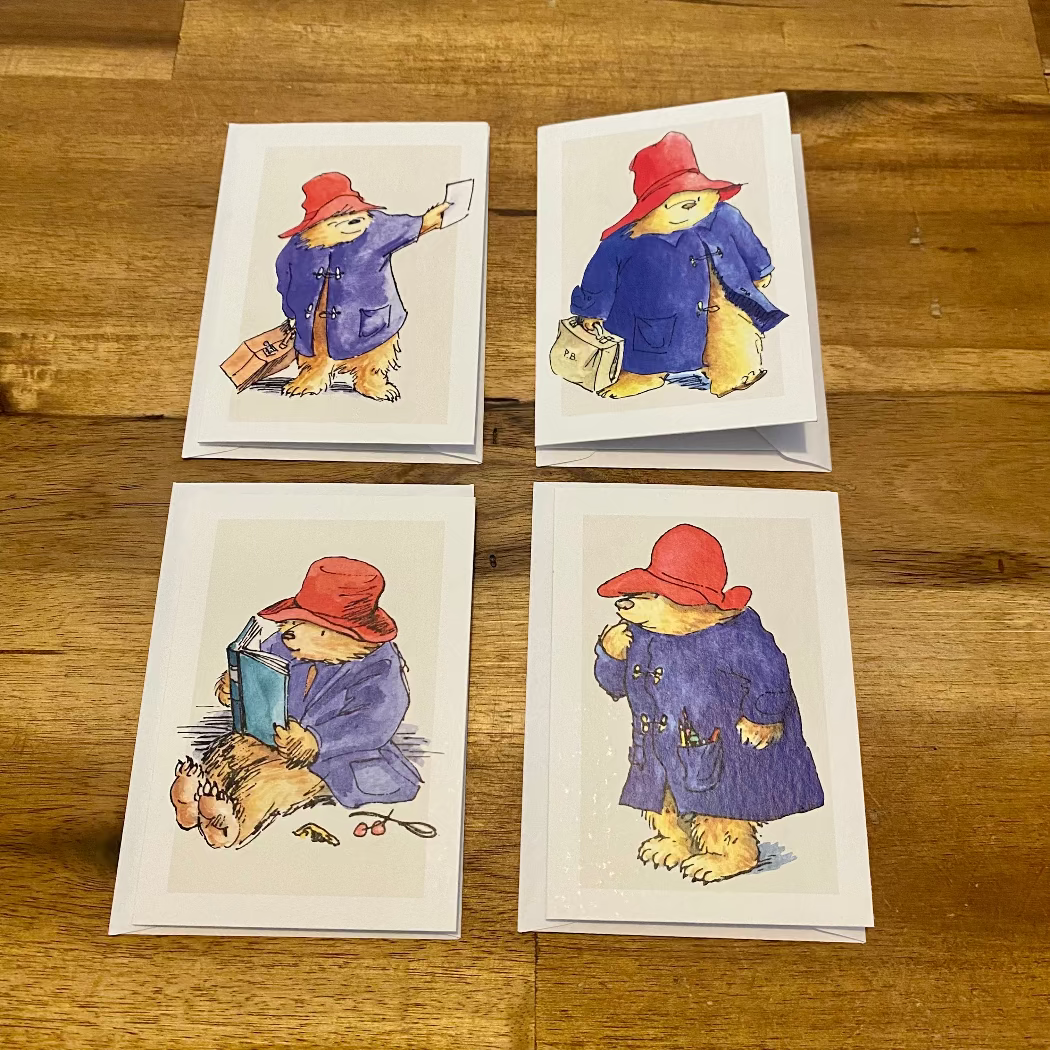 Paddington Bear - 20 Mini Notecard Cube