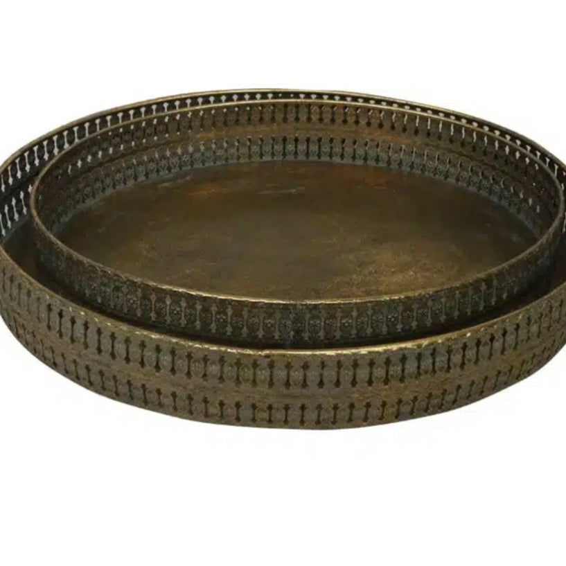 Golden Metal Trays