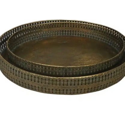 Golden Metal Trays