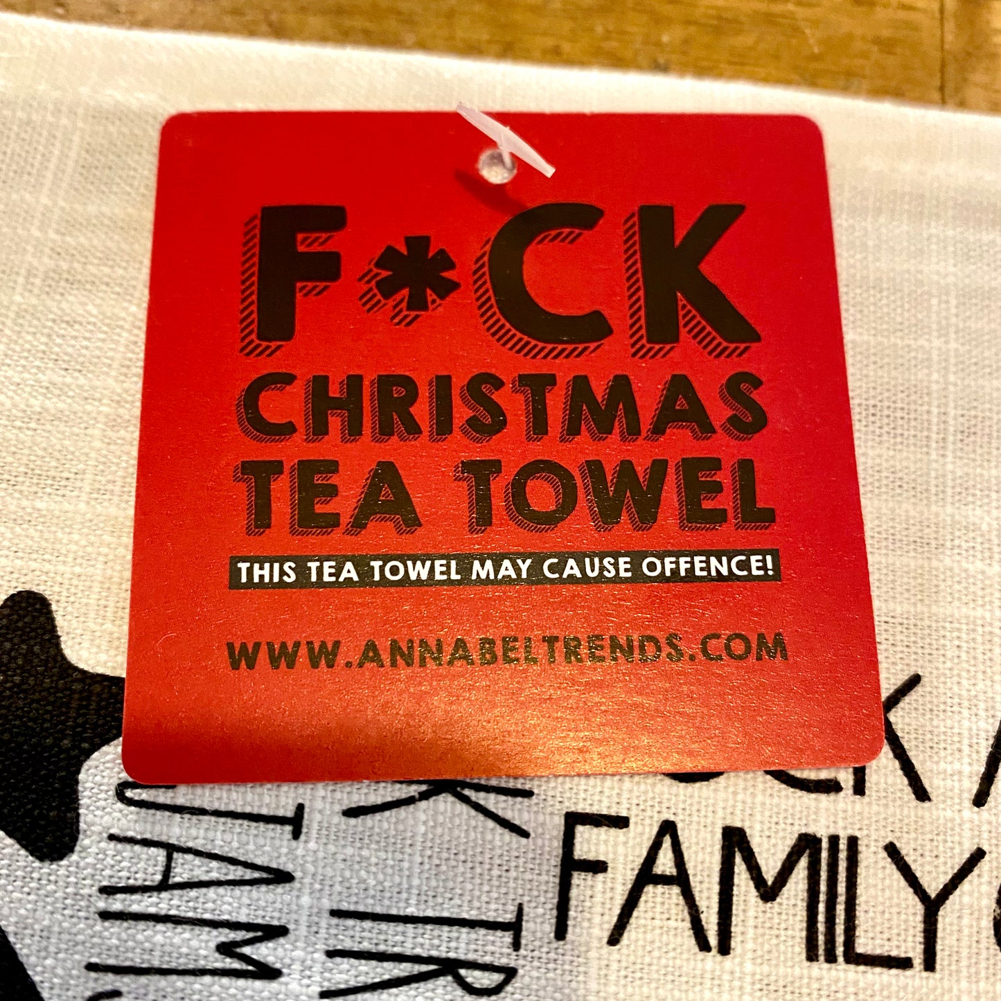 F*CK Christmas Tea Towel