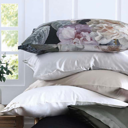 MM Linen | Silk Pillowcase in Floz