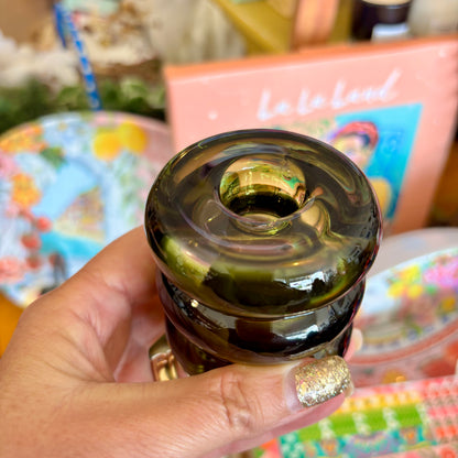 Verde Glass Candle Holder