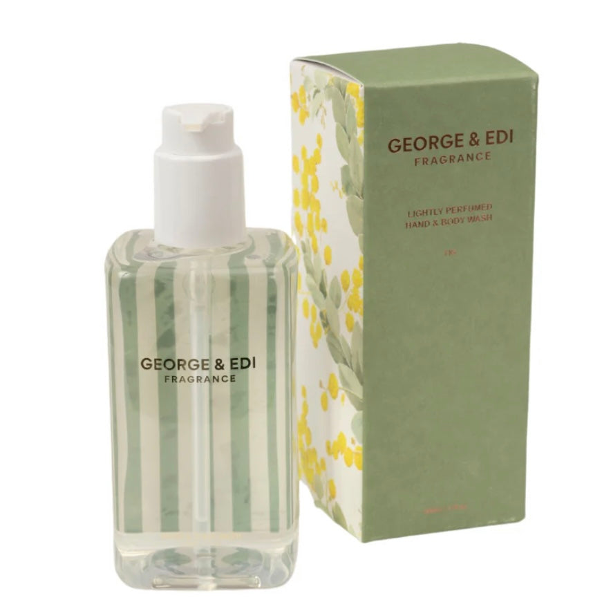 George & Edi fragrance bottle and packaging on a white background