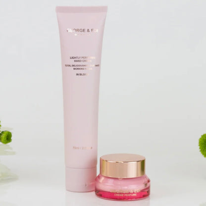 Two skincare products, a tube and a jar, on a light background with 'George & Co' branding.