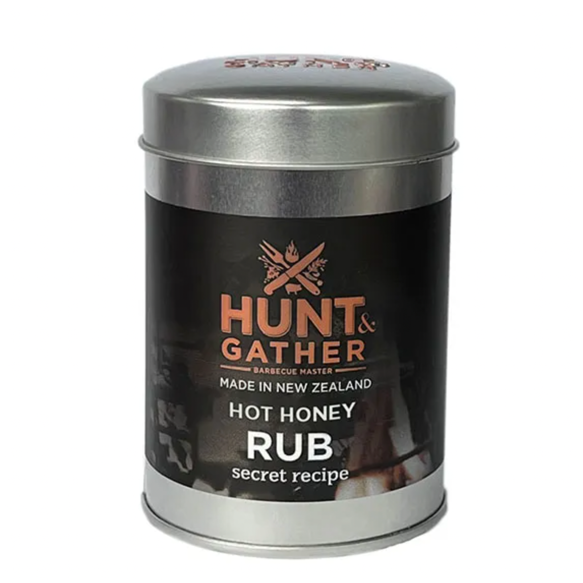 Hunt & Gather hot honey rub container on a white background