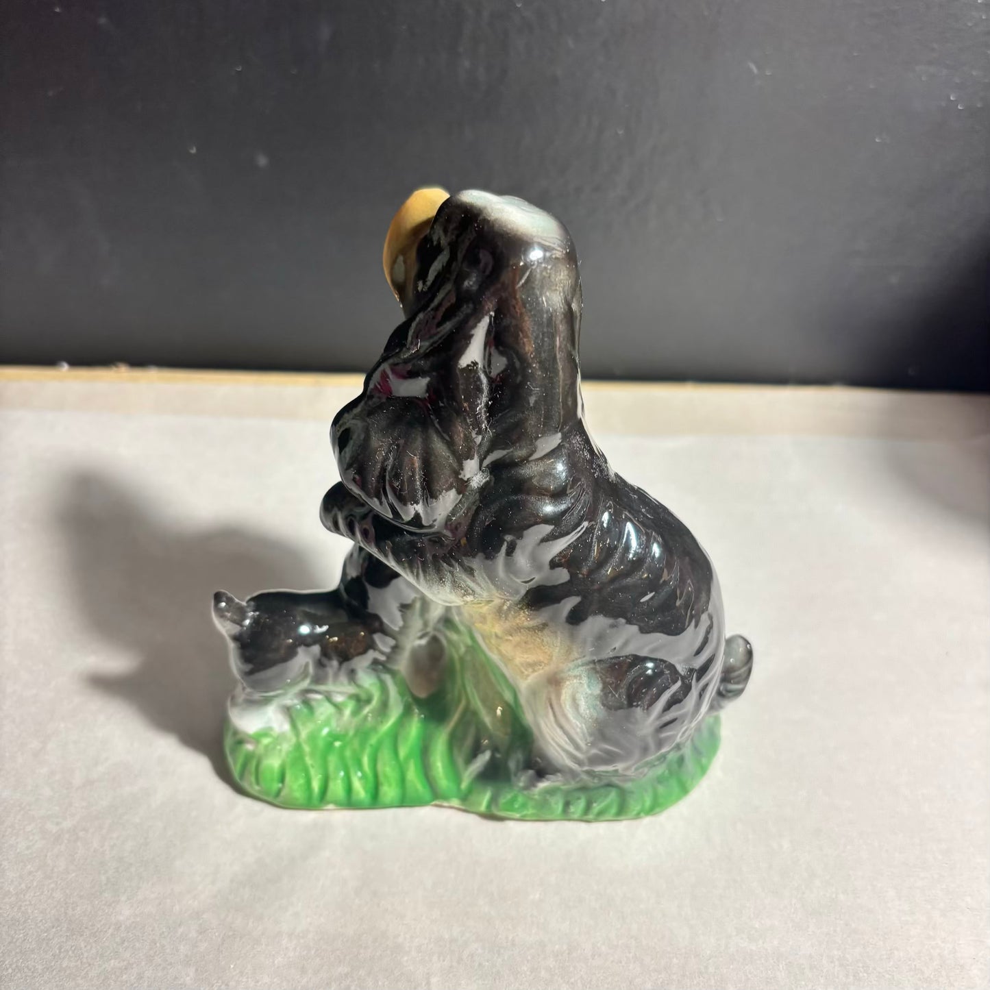 Vintage Cocker Spaniel with a Puppy Figurine