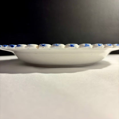 Vintage Blue & White Plate - Doctor Syntax Sells Grizzle'