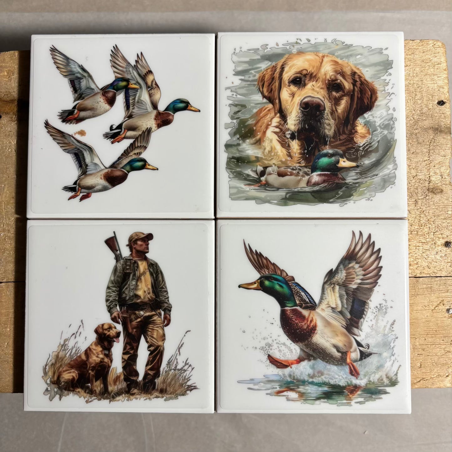 ChopChop | Tile Coasters - Duck Hunting