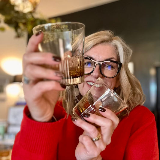Ambretta Ridged Whiskey Glass