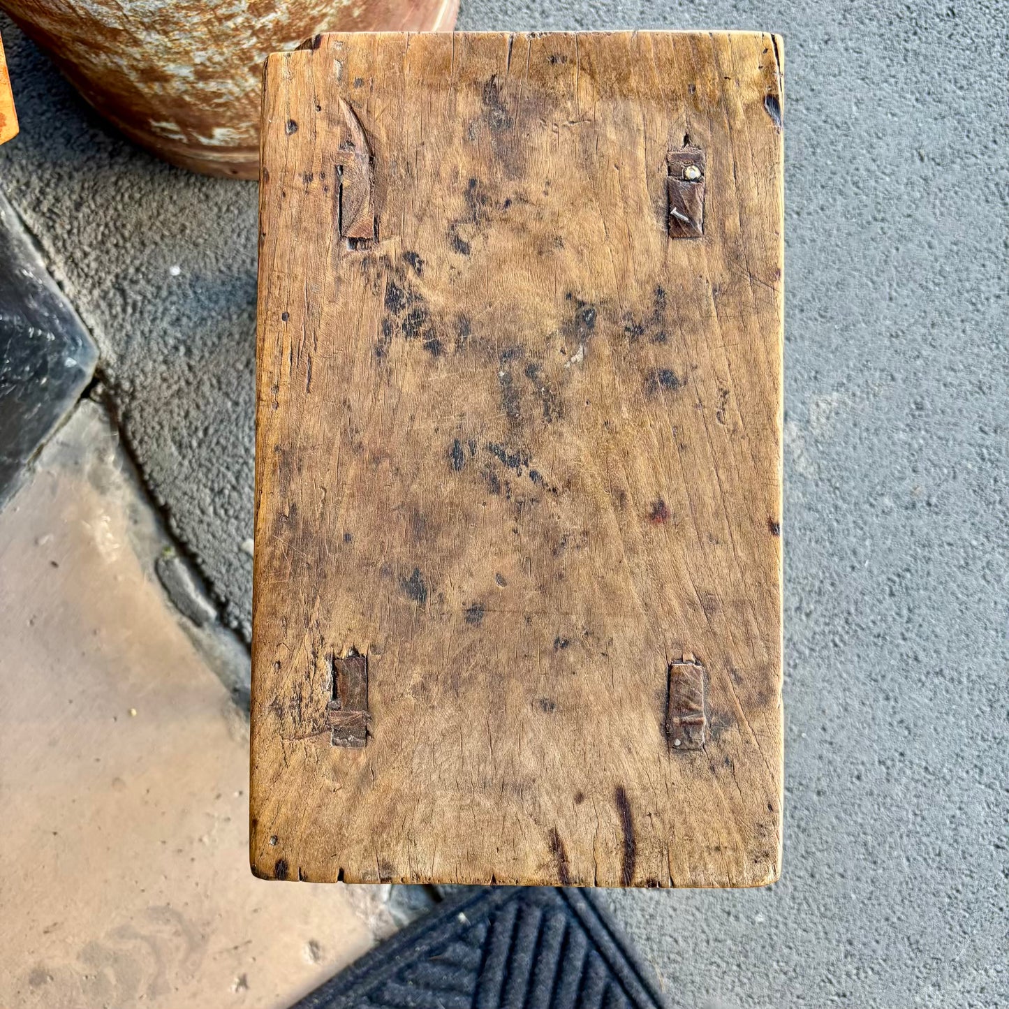 Antique Elm Wooden Stools
