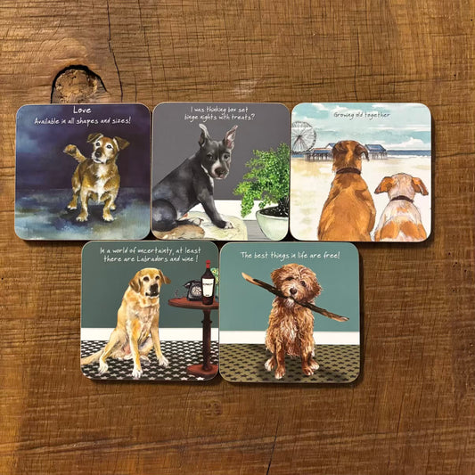 Little Dog Laughed Coasters