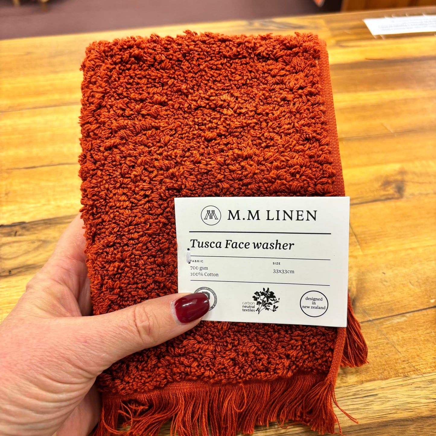 MM Linen | Tusca Facecloth