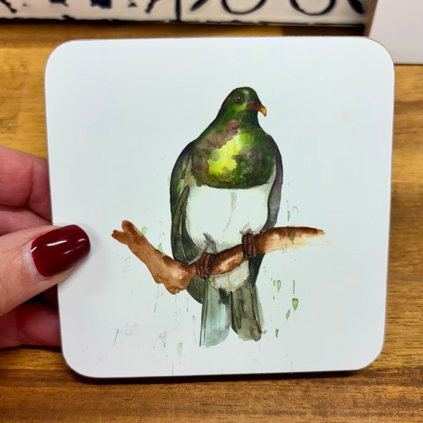 Meg Hawkins | Kereru and Piwakawaka Coasters