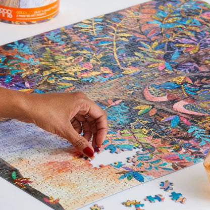 Illumination Tree - Gold Foiled 1000 piece Jigsaw