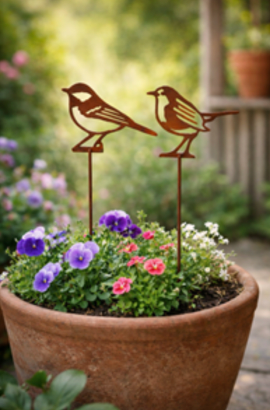Garden Decoration Great Tit on Stick