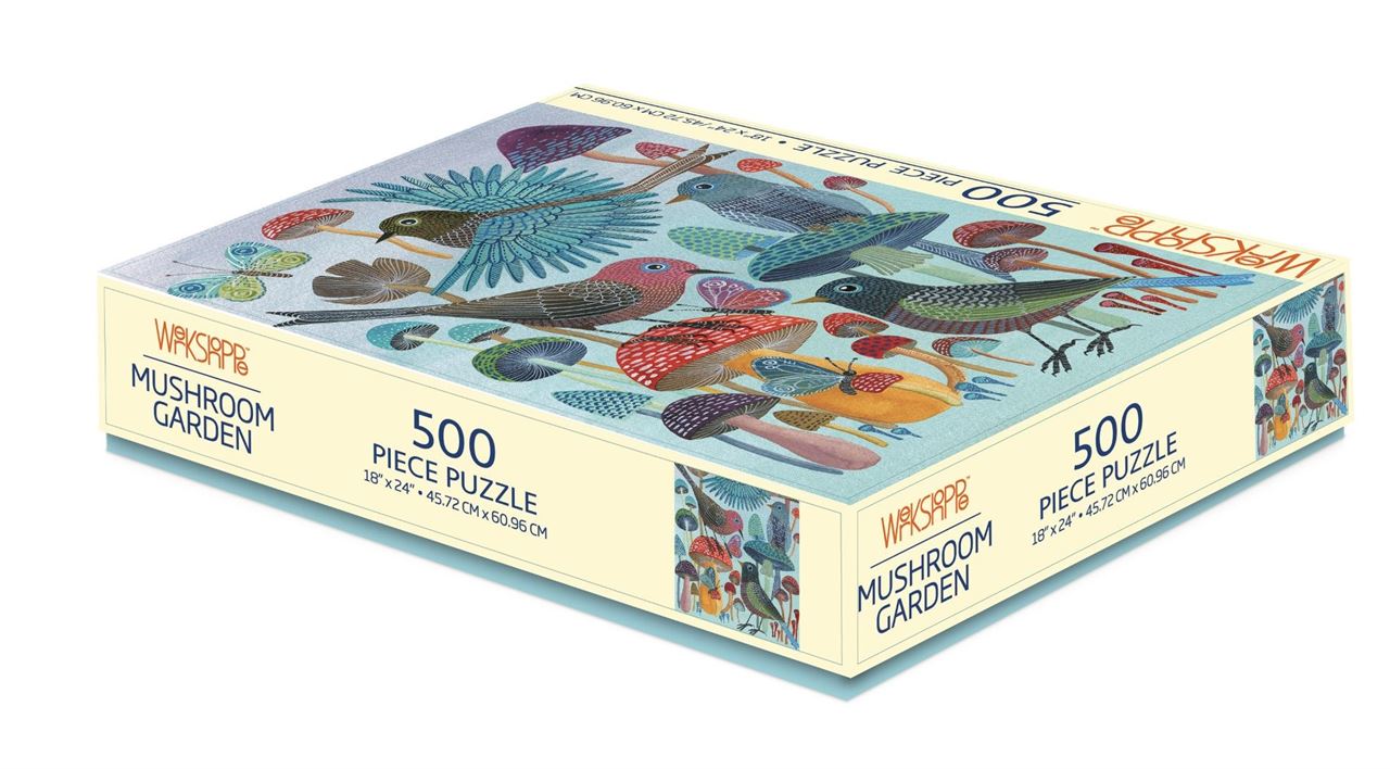 Werkshoppe | Mushroom Garden - 500 Piece Jigsaw