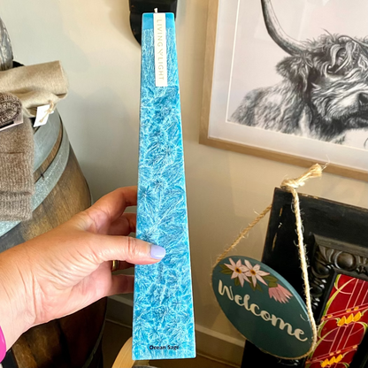 Living Light Candles | Ocean Sage - Aqua - Icicle Candles