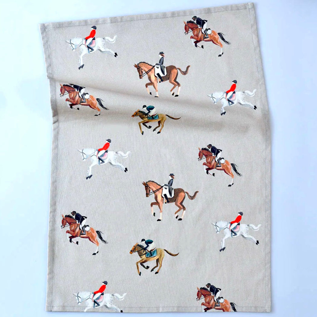 MM Linen | Equestrian Tea Towel