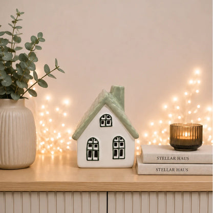 Stellar Haus | Porecelain Tealight House - Primrose House
