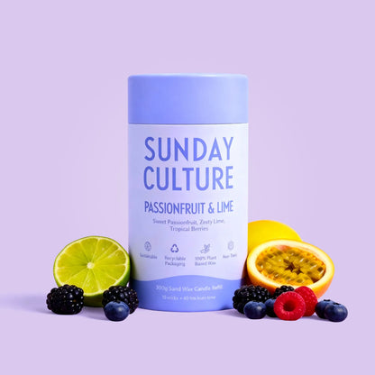 Sunday Culture | Passionfruit & Lime Ready-to-Pour Sand Wax Candle