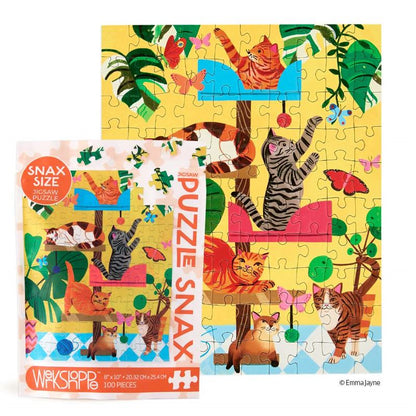 Werkshoppe | Cat Tree 100 piece Puzzle Snax
