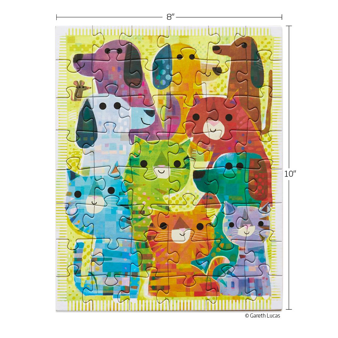 Werkshoppe | Tats & Dogs 48 piece Puzzle Snax