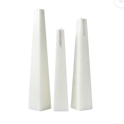 Living Light Candles | Pinot Blanc - White - Icicle Candles