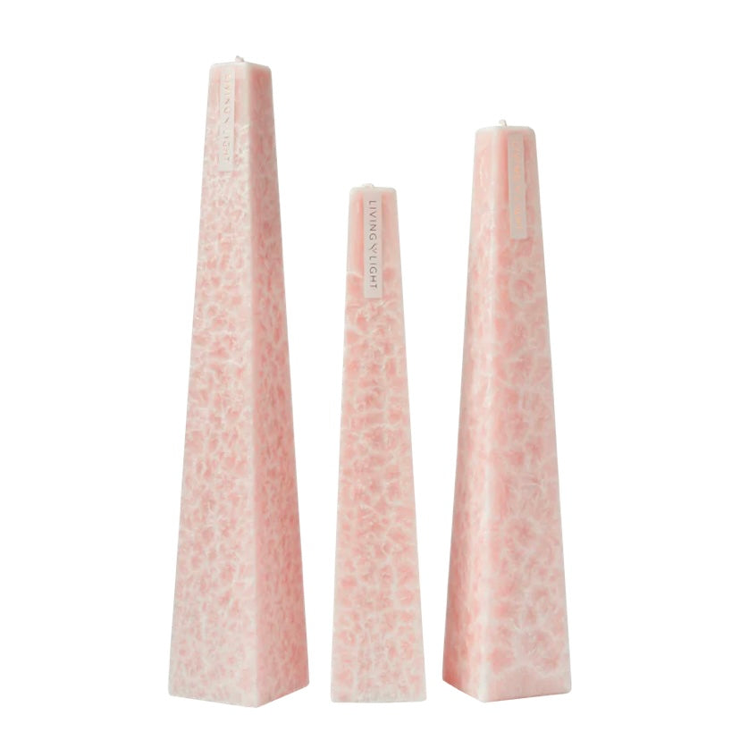Living Light Candles | Peony Rose - Blush- Icicle Candles