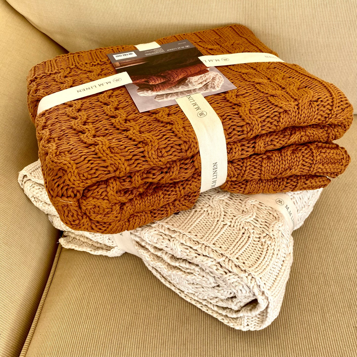 MM Linen | Cable Throws