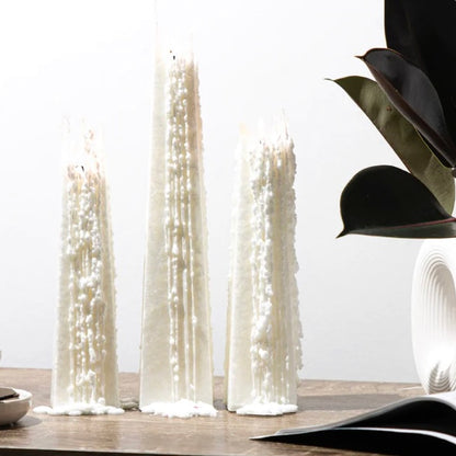 Living Light Candles | Pinot Blanc - White - Icicle Candles