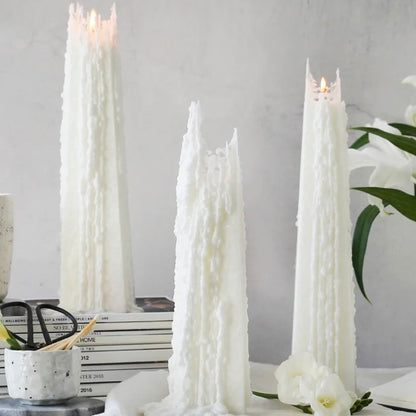 Living Light Candles | Pinot Blanc - White - Icicle Candles